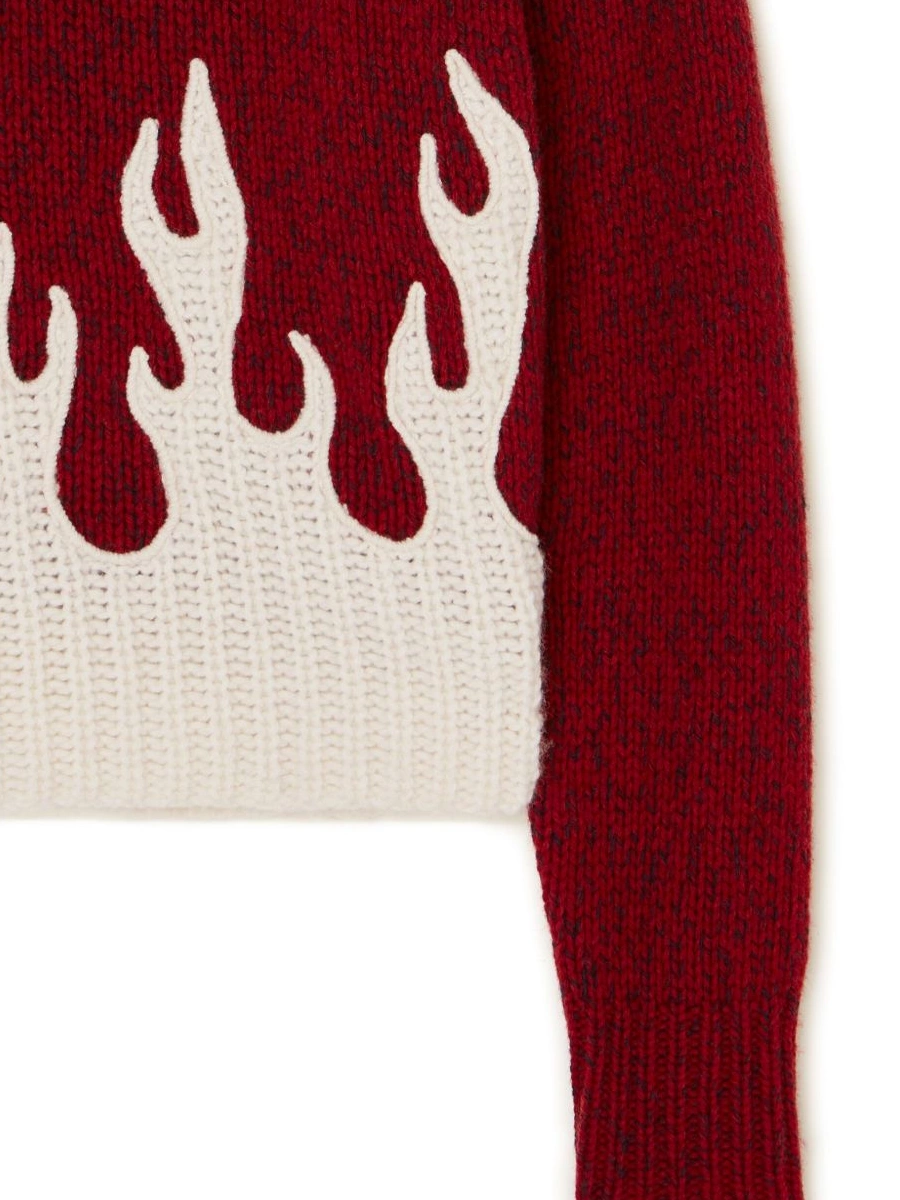 Cheap wool-cashmere Alanui jumper blend Women crew-neck 0823